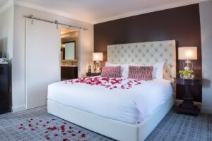 luxurious hotel bedroom